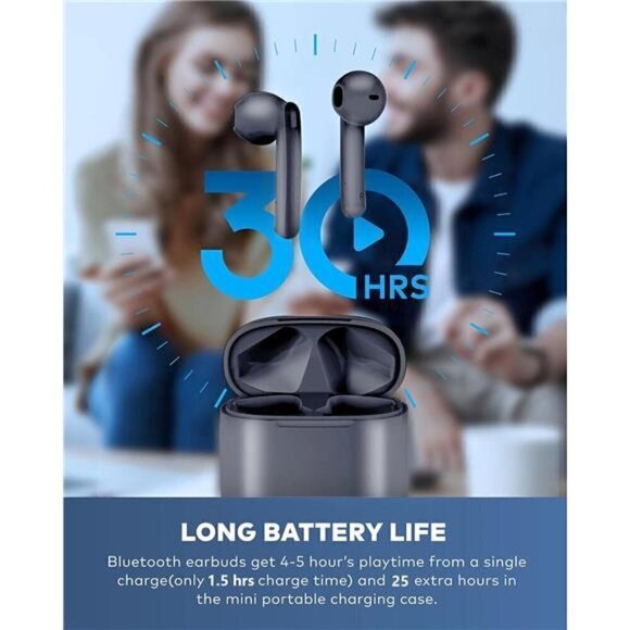 Wireless Bluetooth Ear Bud Headphone Microphone Airpods Charging Case Pro 2 GRAY - Picture 2 of 7